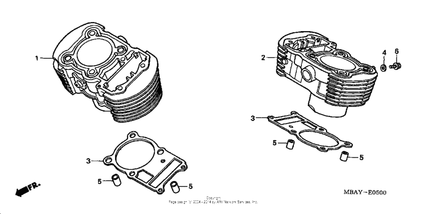 VT750C Цилиндры