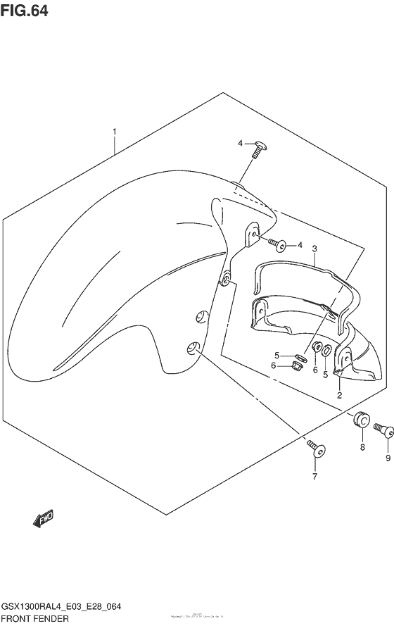 Front Fender (Gsx1300Ral4 E03)