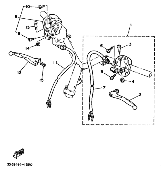 Handle switch. lever
