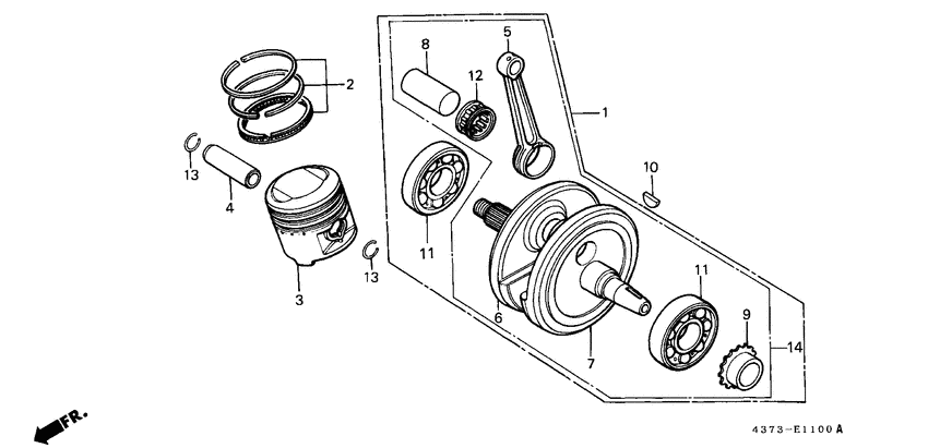 Crankshaft/piston