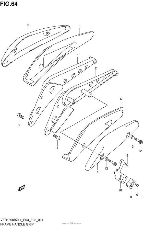 Frame Handle Grip (Vzr1800Bzl4 E28)