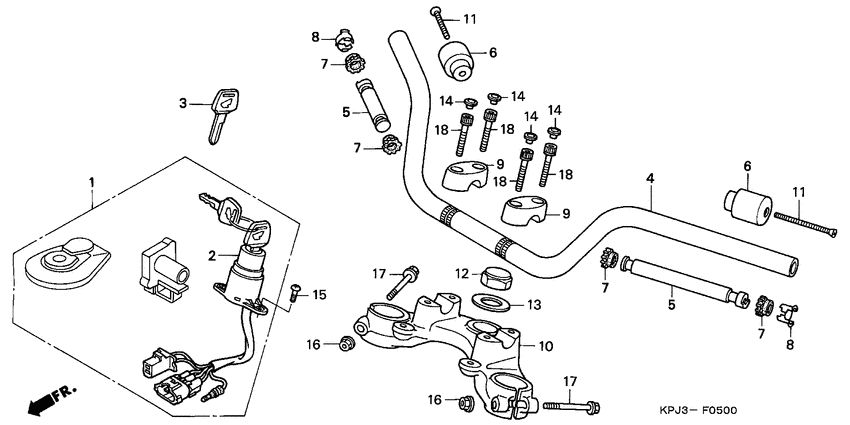 Handle pipe/top bridge