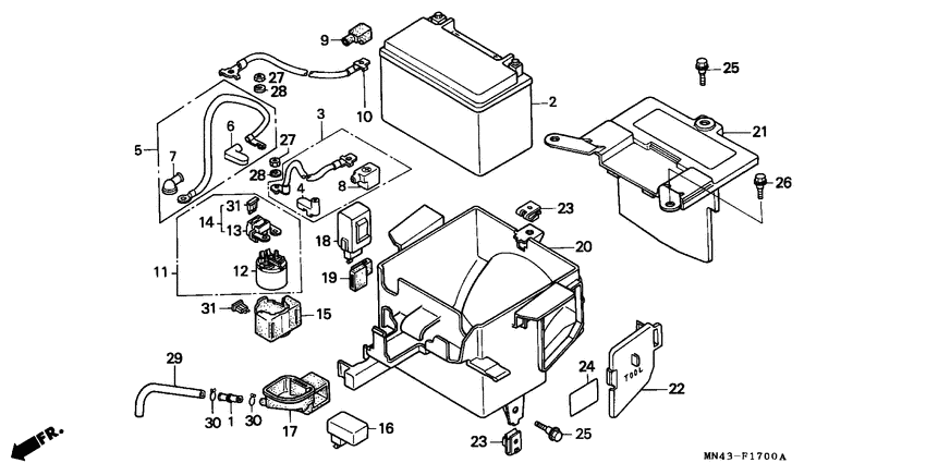 Battery/battery box