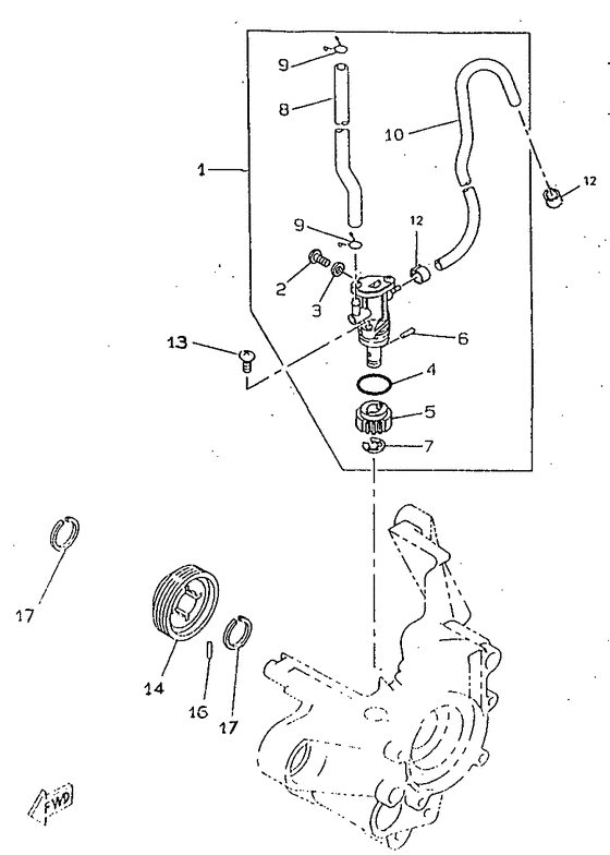 CW50RS Масляный насос