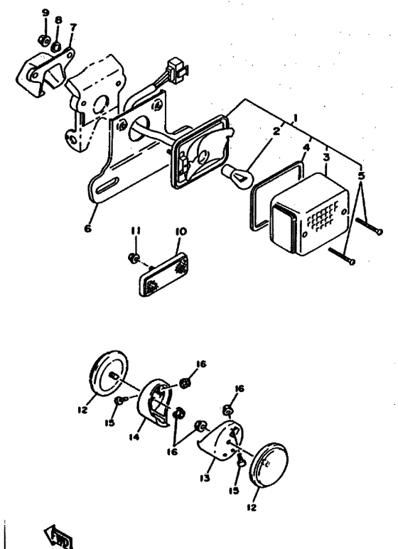 CW50 Taillight unit ass`y