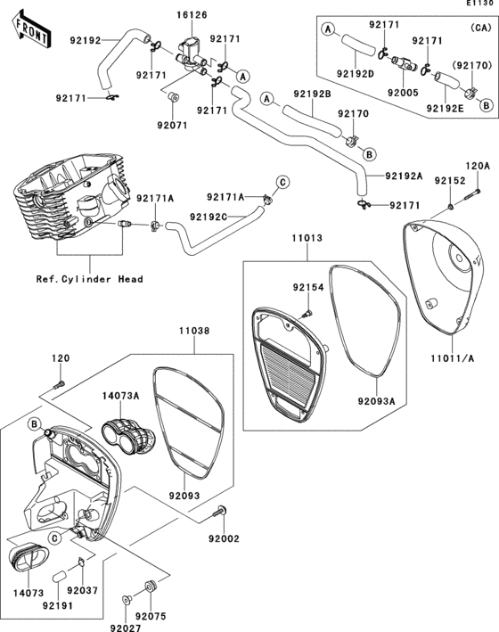VN900 Воздушный фильтр