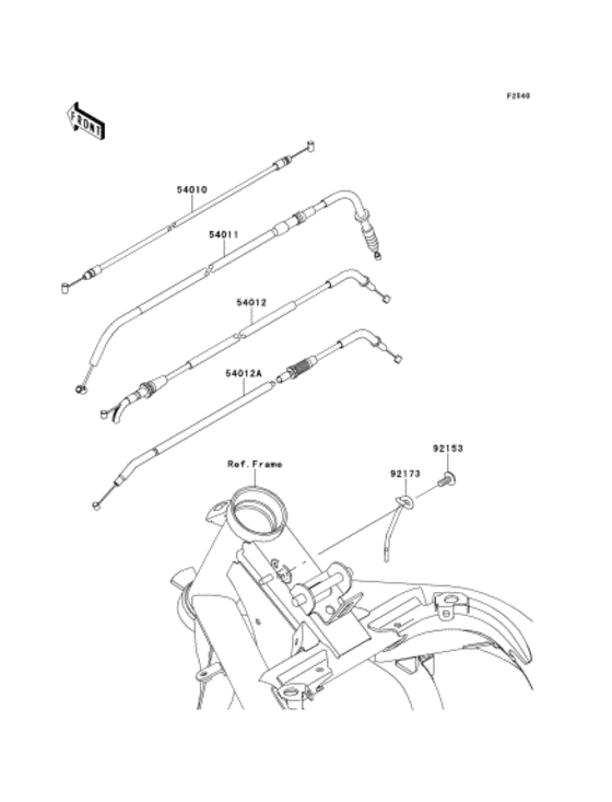 ER400 Тросы управления