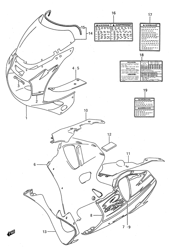 Cowling body