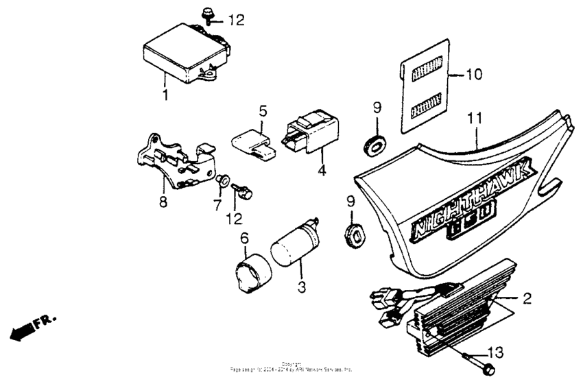 Left side cover + igniter unit