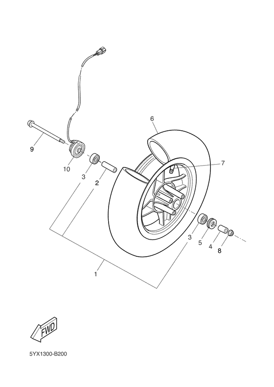 EW50N Переднее колесо