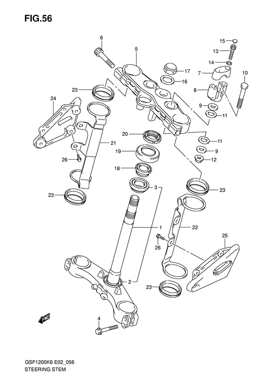 GSF1200 Траверса нижняя