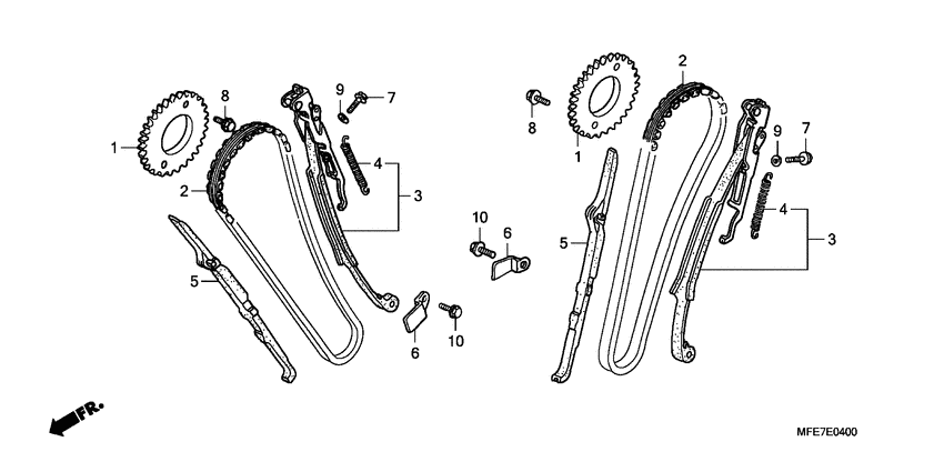 VT750C2F Держатель направляющей