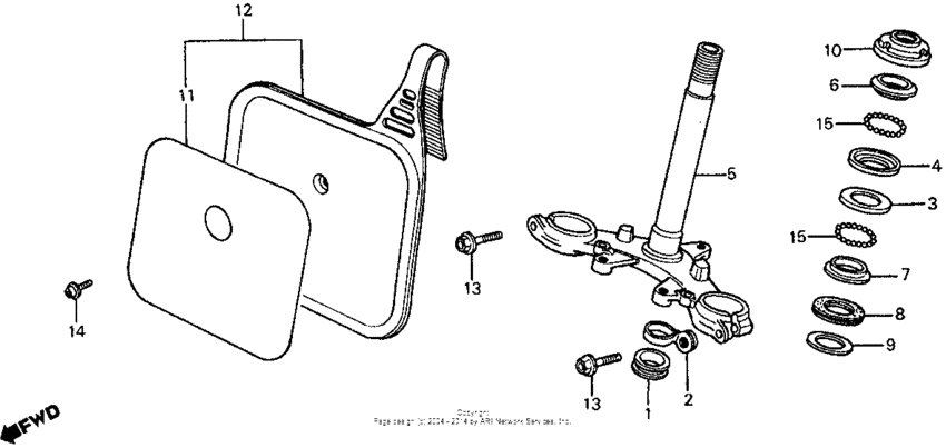 Steering stem 84