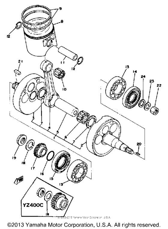 Crank piston