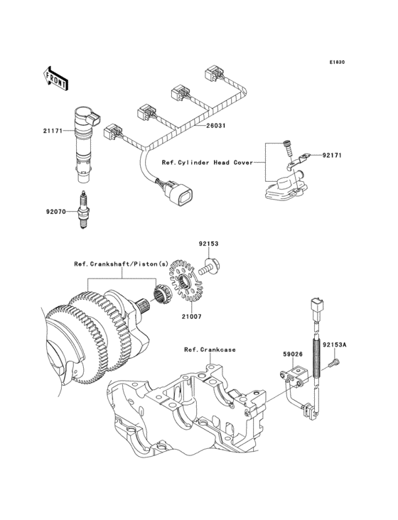 ZX1400 Система зажигания