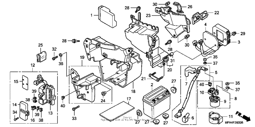 Battery + battery box