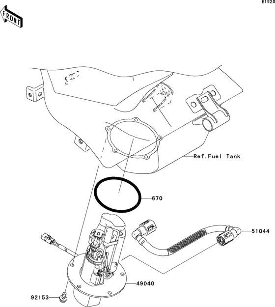 ZX636 Топливный насос