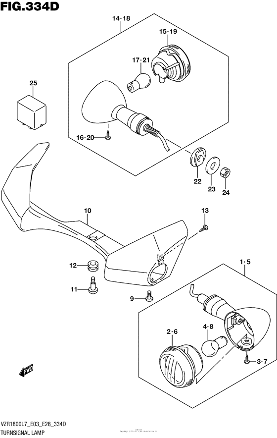 Turnsignal Lamp (Vzr1800Bzl7 E33)