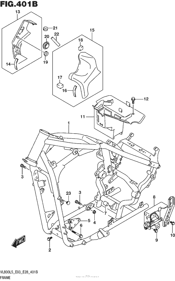 VL800B Frame (Vl800L5 E33)