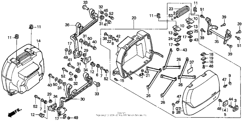 ST1100 Боковые кофры
