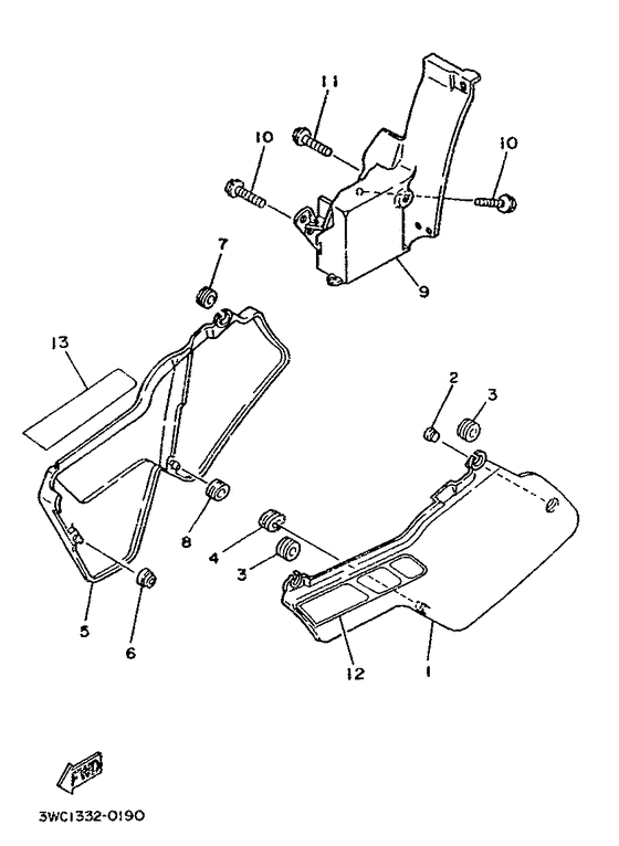 DT80LC Боковые обтекатели