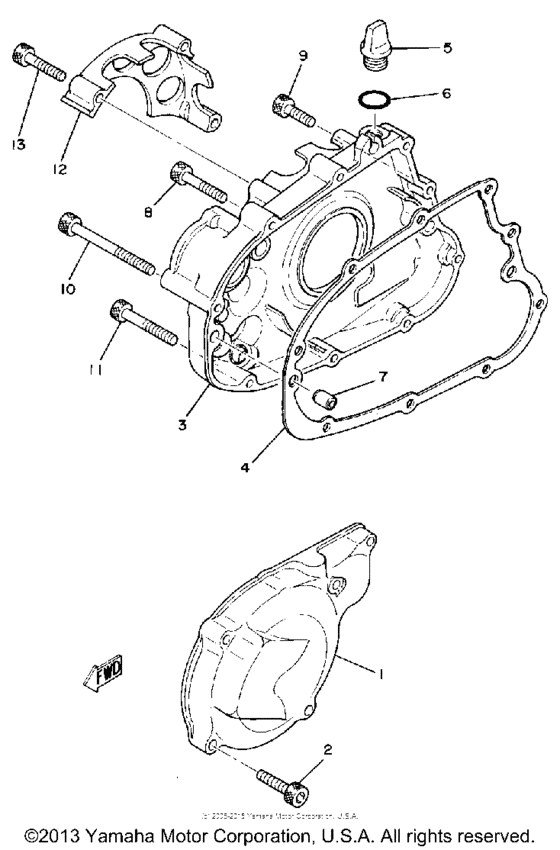 TZ125G Боковые крышки