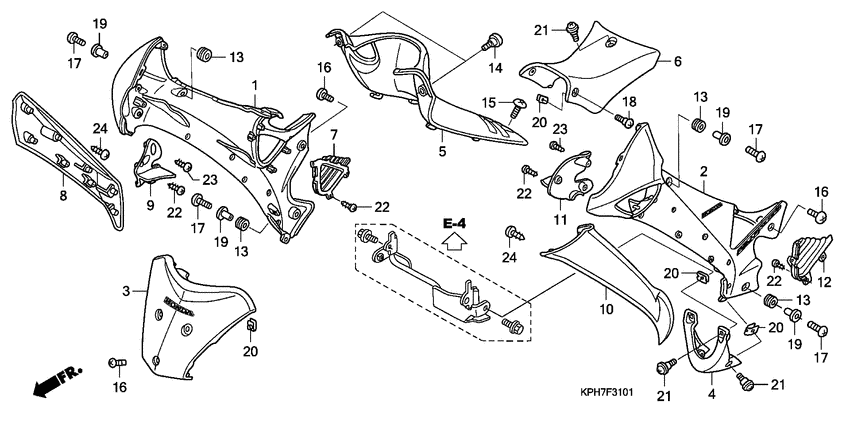 Main pipe cover/ leg shield