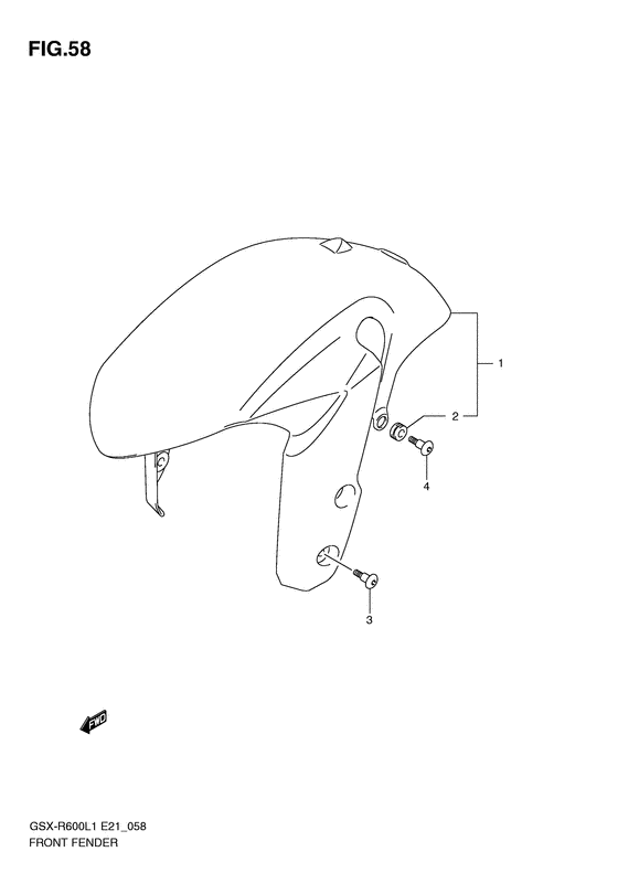 GSX-R600 Переднее крыло