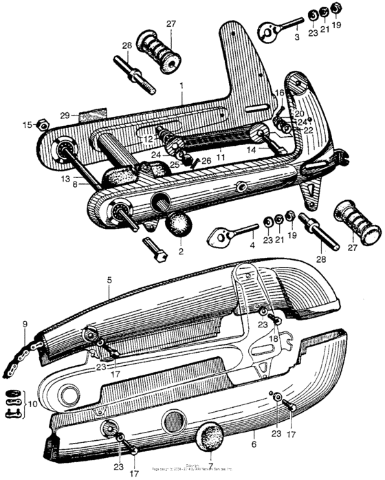Swingarm + chain case
