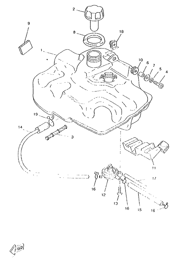 CW50RSP Топливный бак