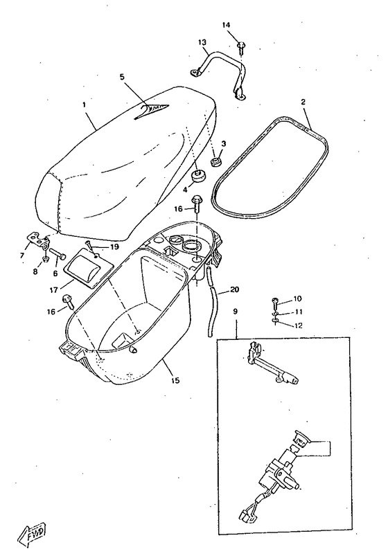 CW50RSX Сидение
