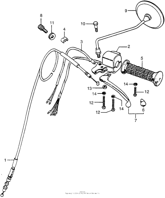 Left handle switch + cable ii