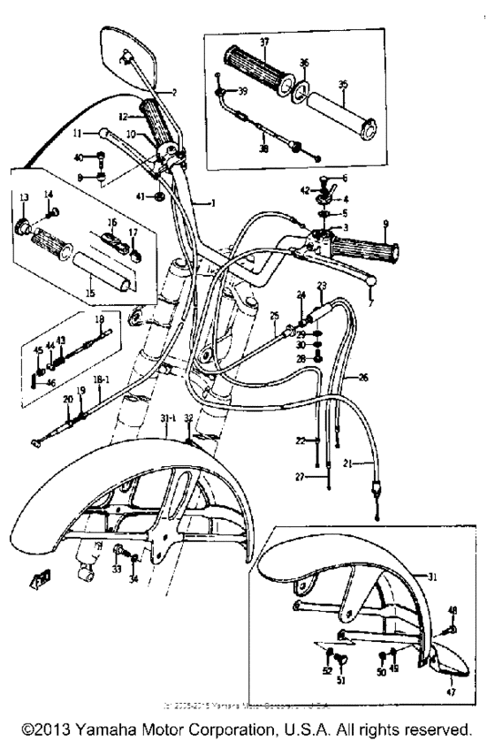 Handle - front fender