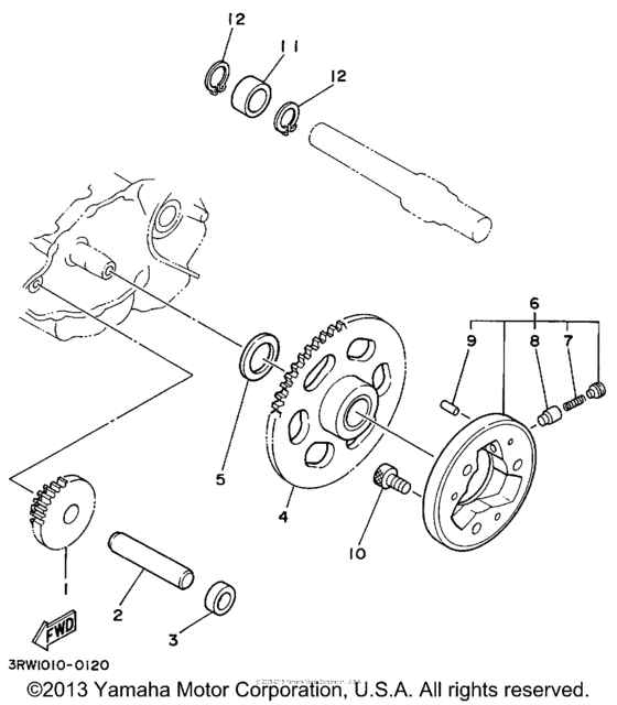 XT225E Муфта стартера