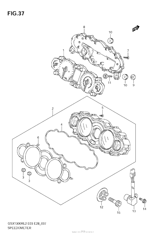 GSX1300R Speedometer (Gsx1300R L2 E28)