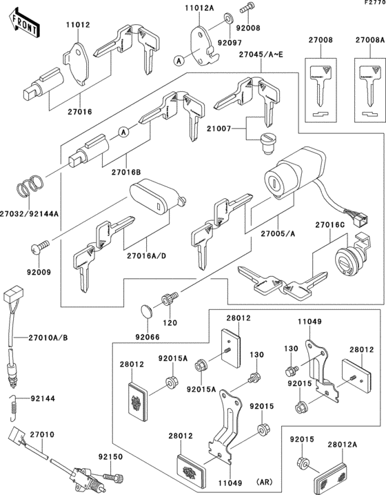 VN800 Ignition switch(1 / 2)