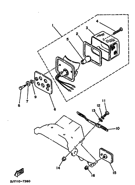 Taillight unit ass`y