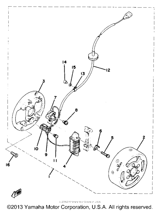 Flywheel magneto