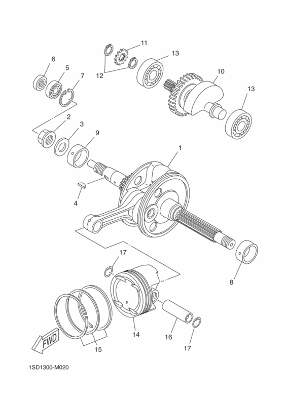 Crankshaft & piston