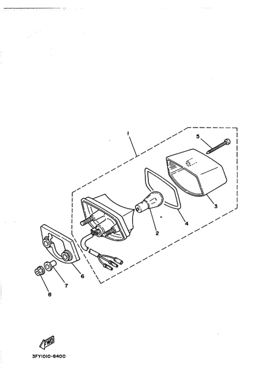 TDR80 Габаритный задний фонарь