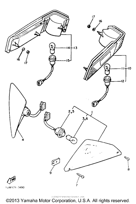 XVZ13TC Поворотники
