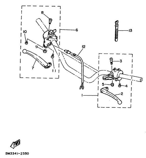 Handle switch. lever