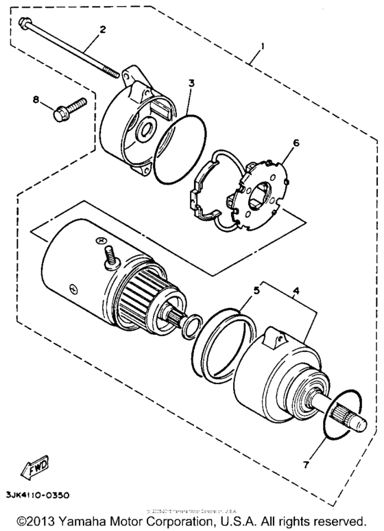 XV750EC Стартер