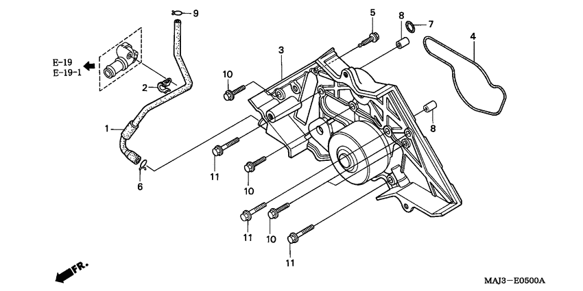 ST1100 Водяная помпа