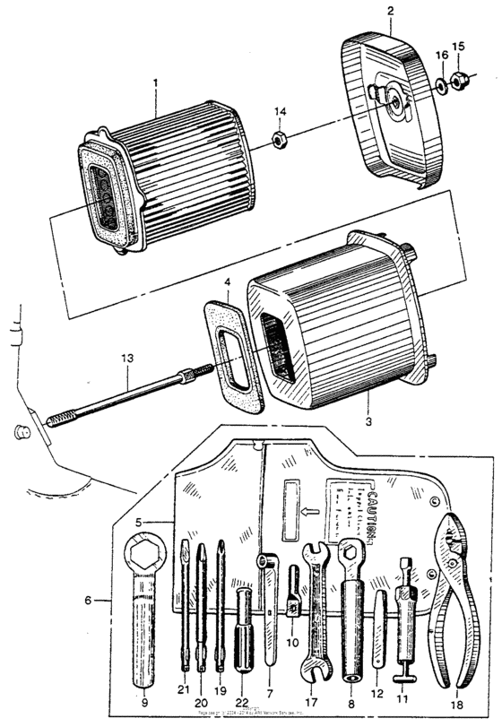 Air cleaner + tools