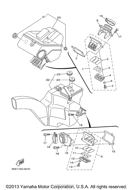 TZ250M Впускная система