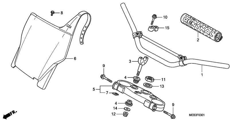 Handle pipe/top bridge