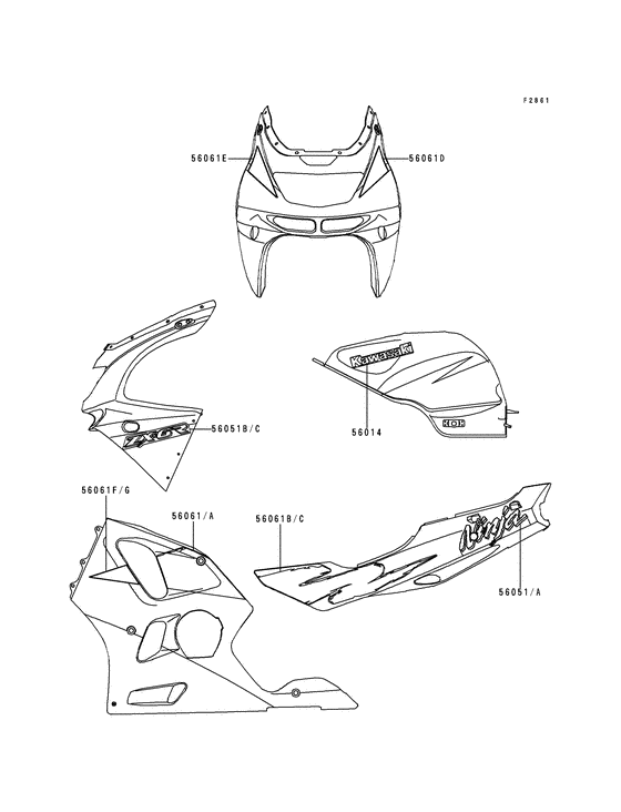 ZX600 Наклейки