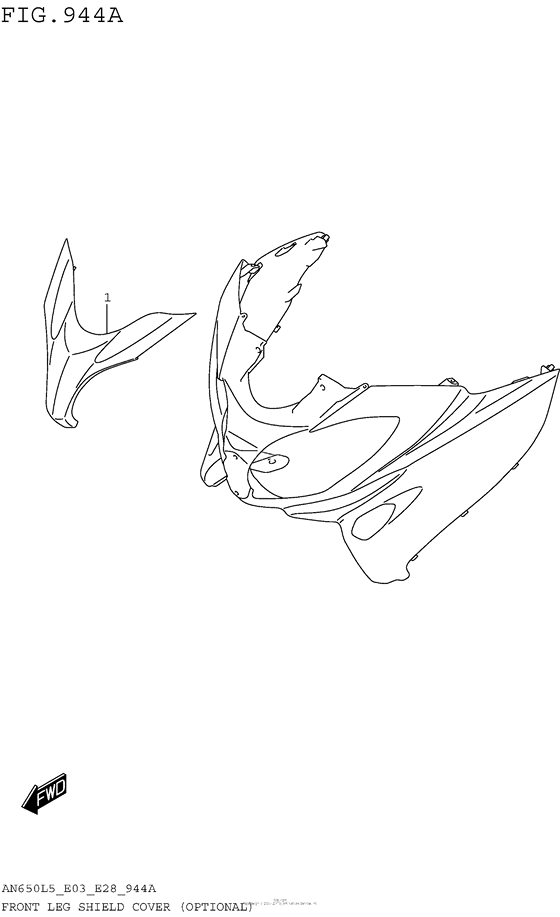 AN650 Front Leg Shield Cover (Optional)