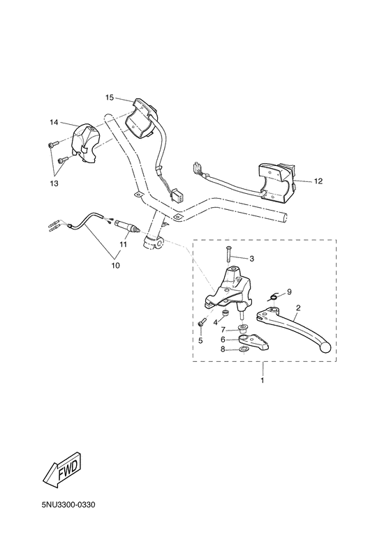 Handle switch. lever